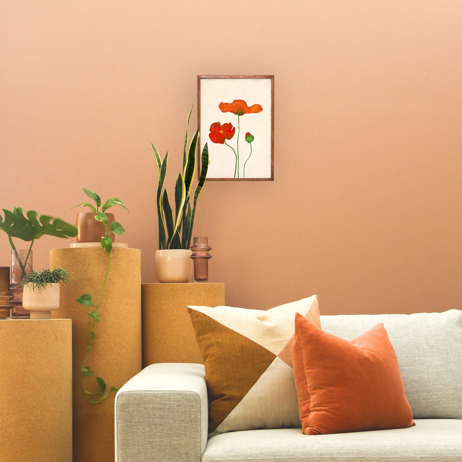 Orange and Red poppiesNo.197